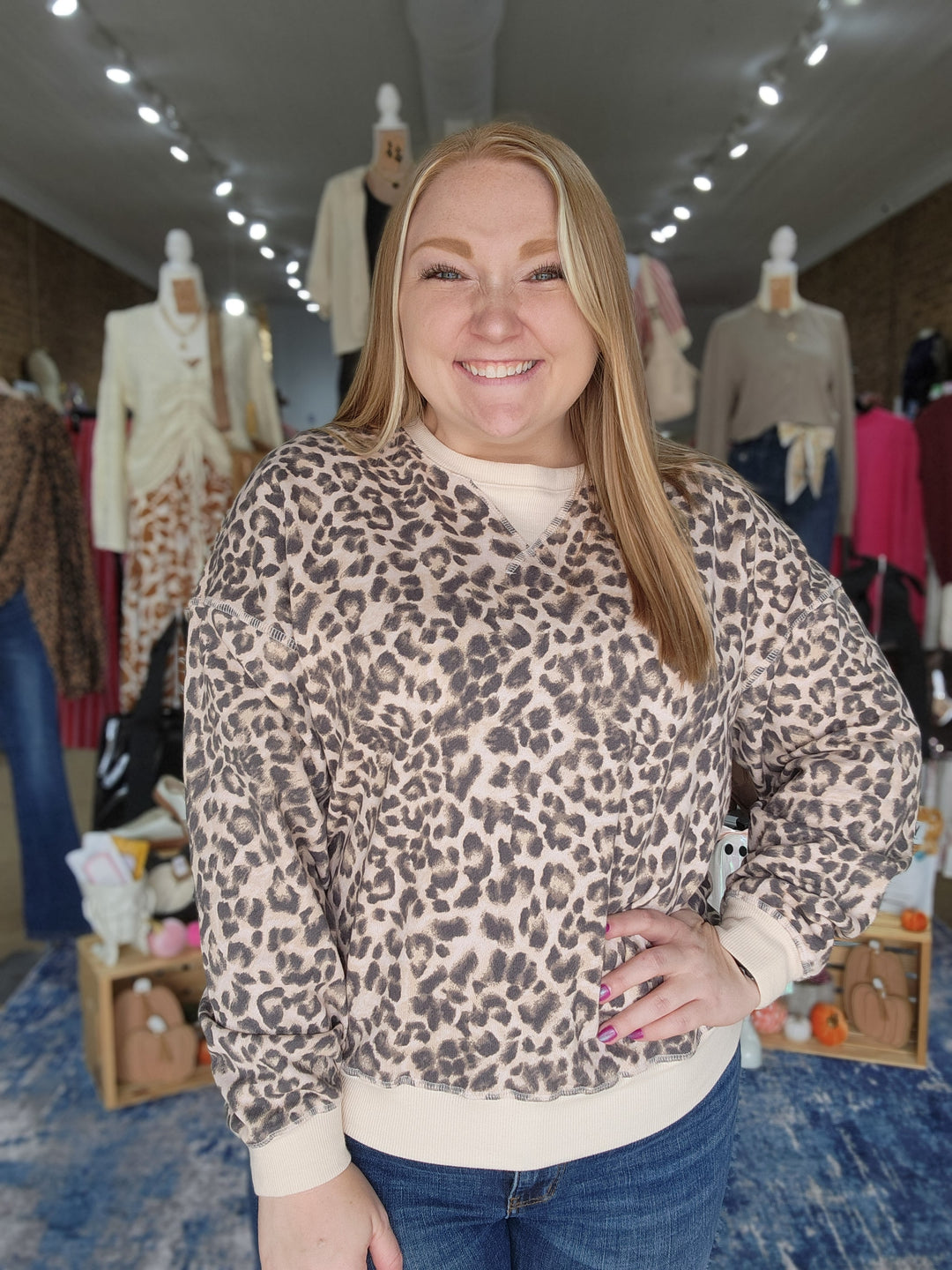 Leopard Print Sweatshirt