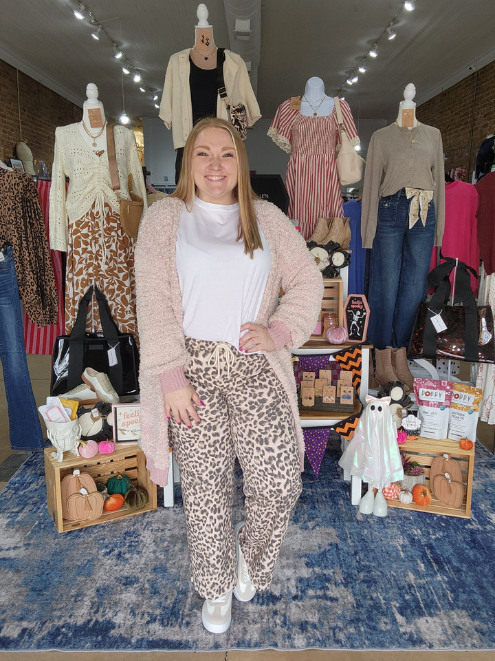 Leopard Print Sweatpants