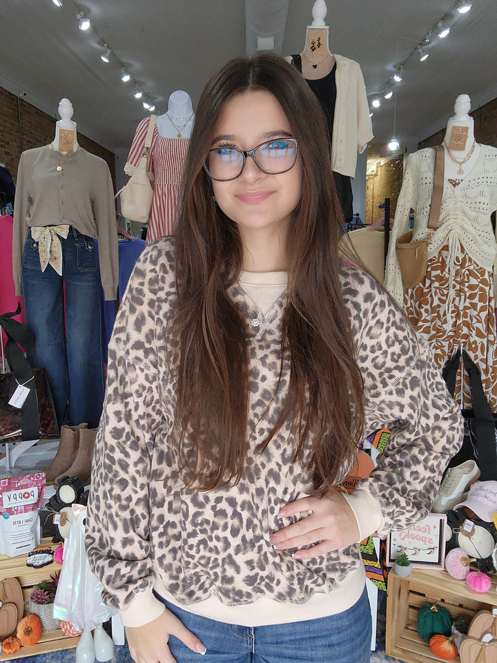 Leopard Print Sweatshirt