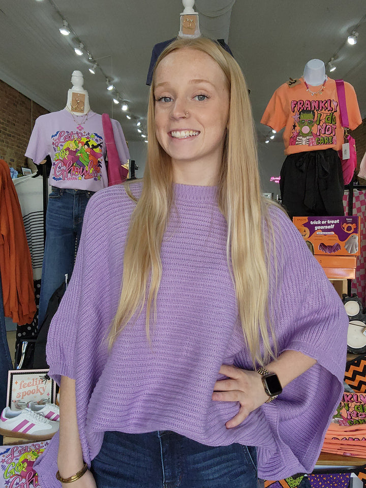 Knit Pullover Poncho
