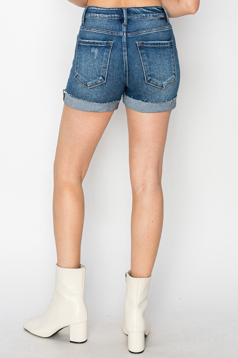 Risen Button Fly Cuffed Shorts