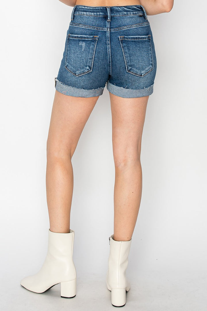 Risen Button Fly Cuffed Shorts