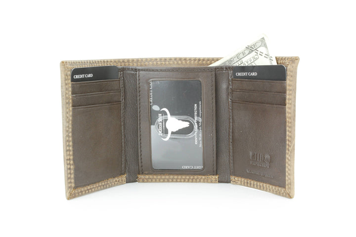 Men’s Tri-Fold Wallet with Cowboy Emboss ABMWVT 04