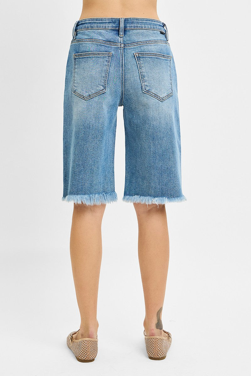 Risen Tummy Control Slouchy Bermuda Shorts