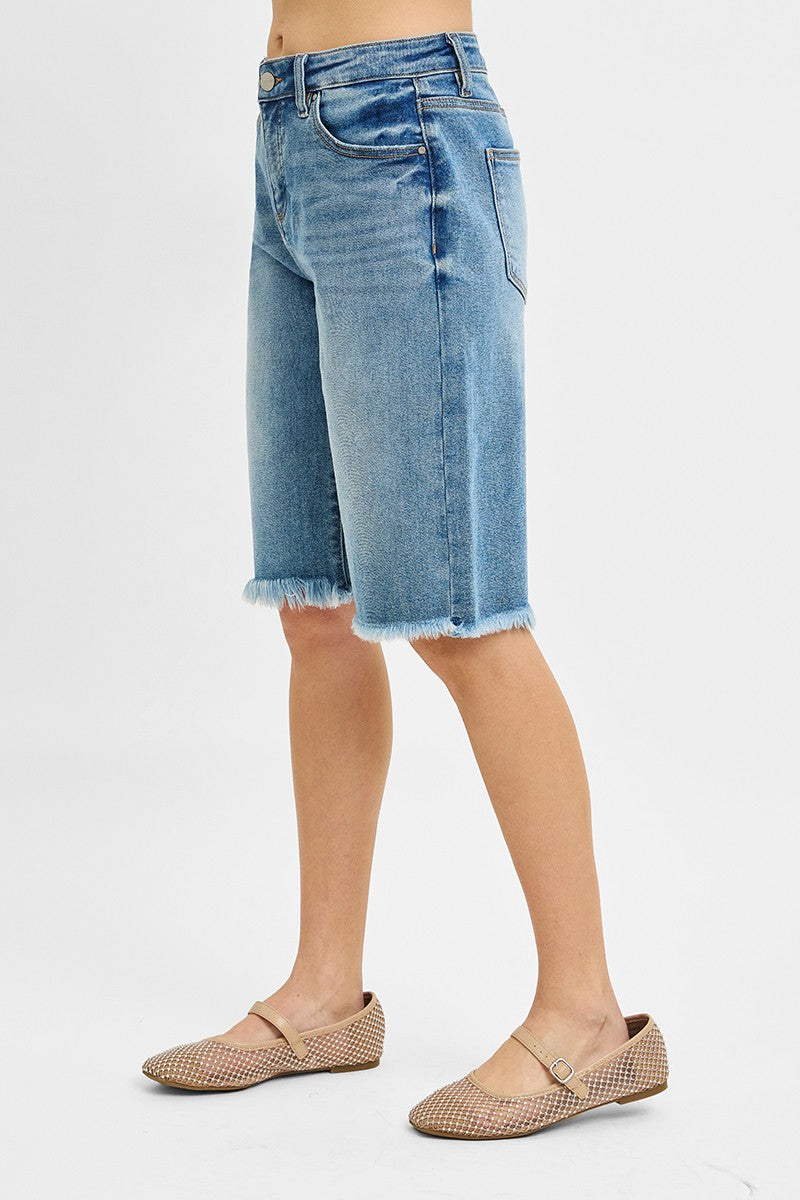 Risen Tummy Control Slouchy Bermuda Shorts