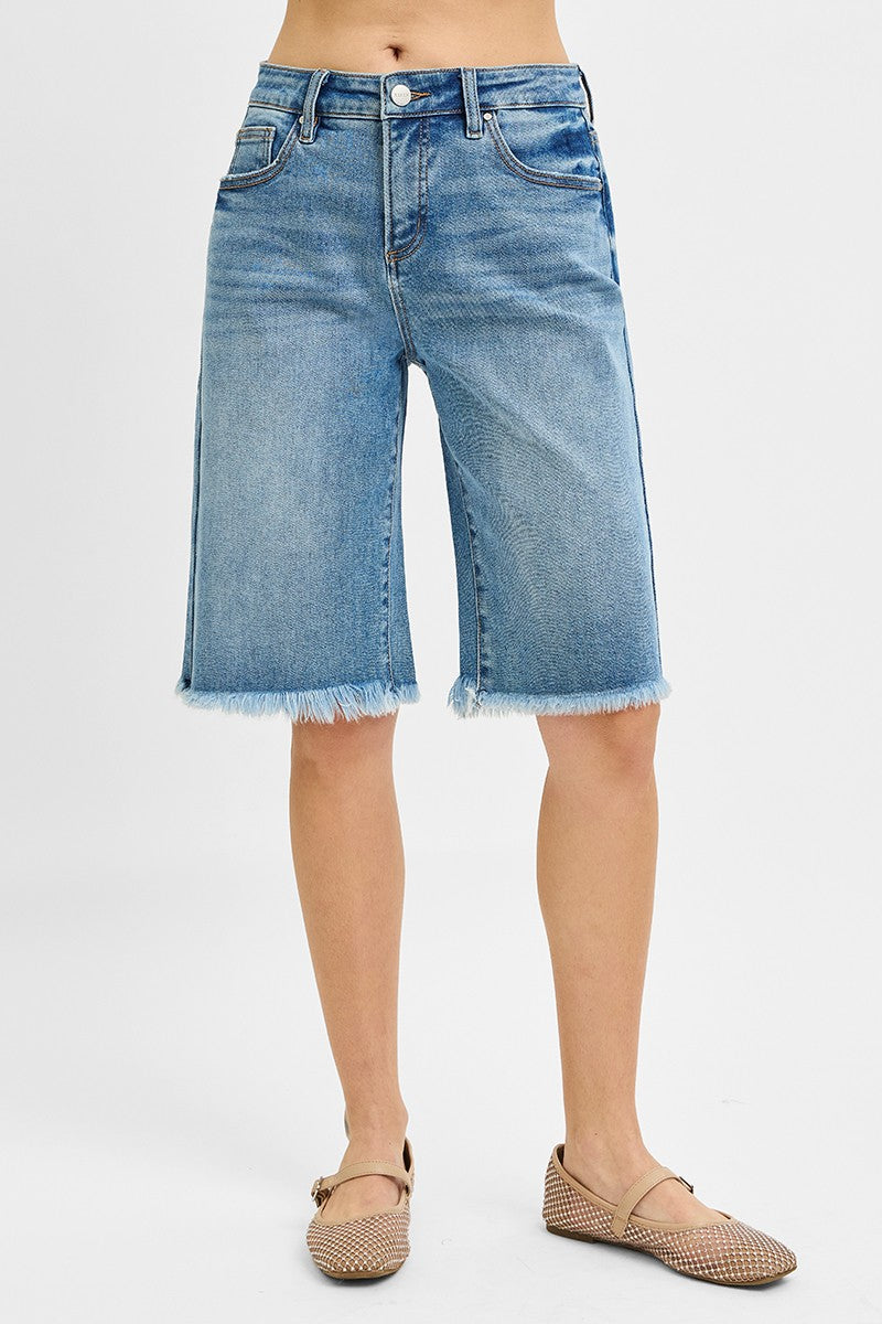 Risen Tummy Control Slouchy Bermuda Shorts