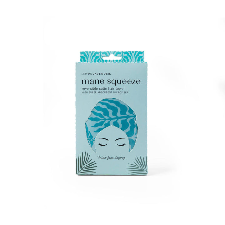 Lemon Lavender Mane Squeeze Reversible Satin Hair Towel