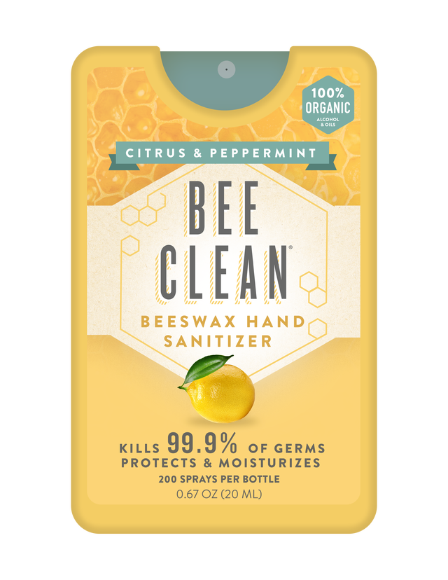Bee Clean Organic Beeswax Hand Sanitizer - Mini Case