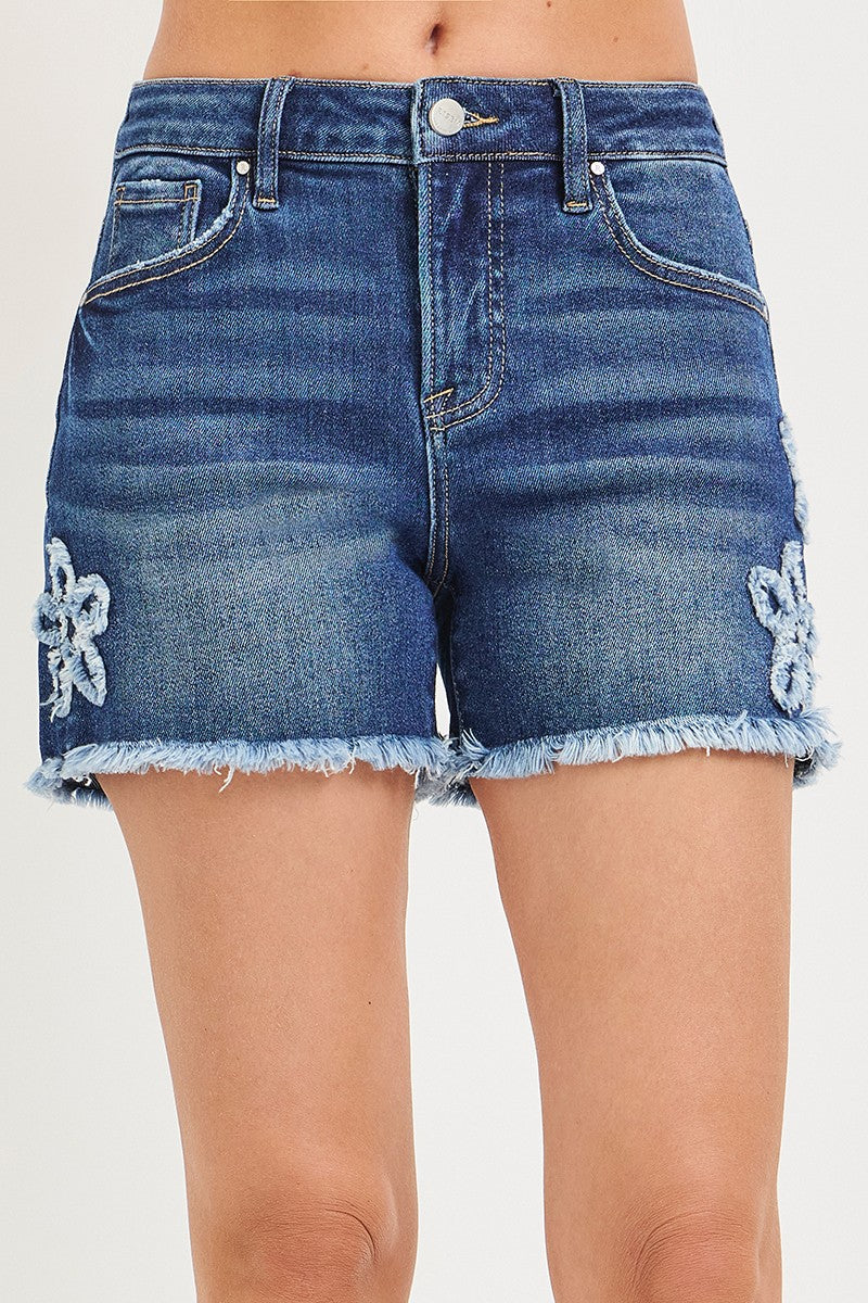 Risen HR Flower Patched Shorts