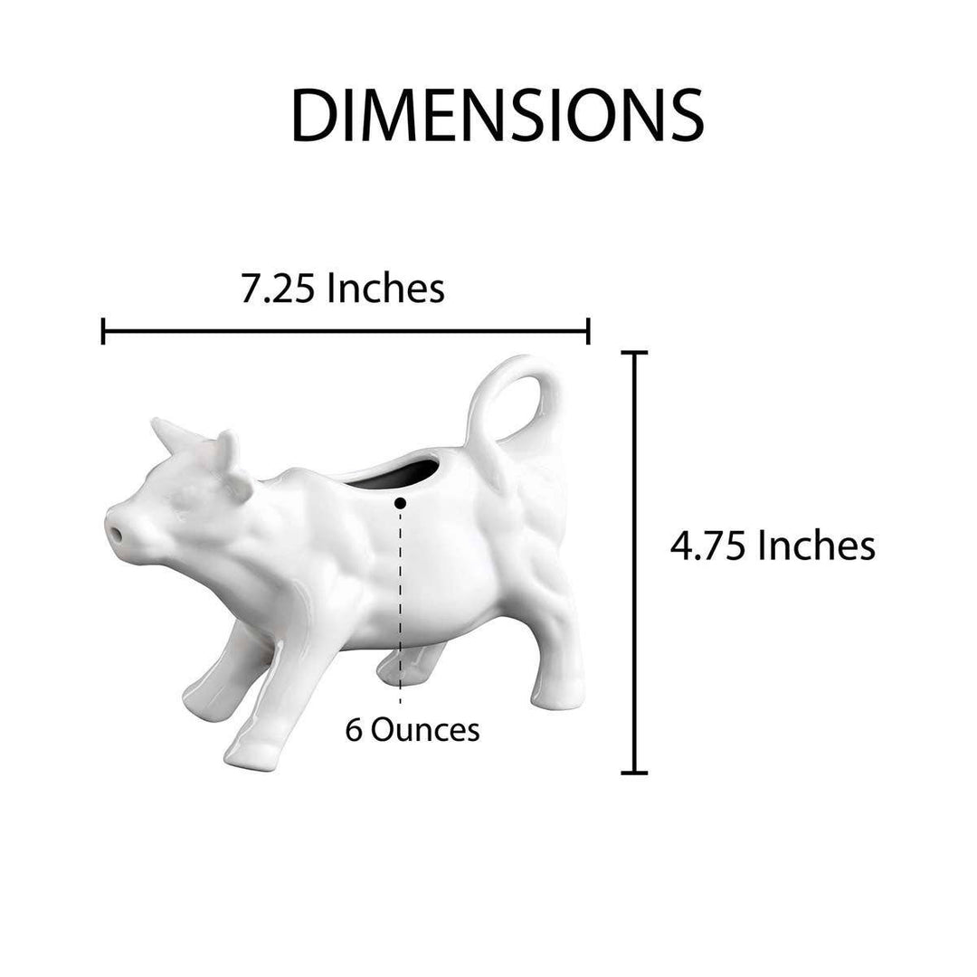 HIC Kitchen Cow Creamer With Handle, 6oz