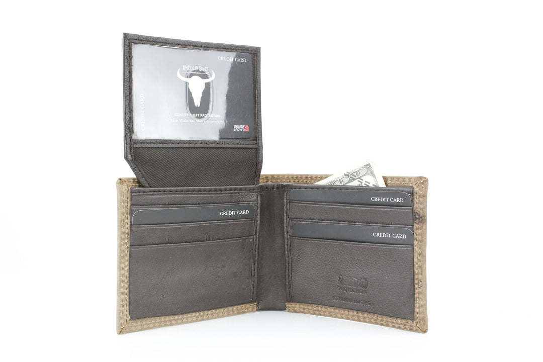 Men’s Bi-Fold Wallet with Praying Cowboy Emboss ABMWVT 02