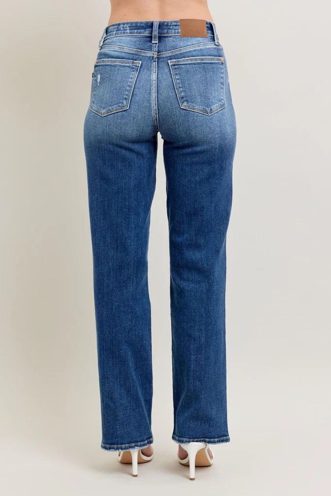 Judy Blue Hi Waist Dark 90's Straight