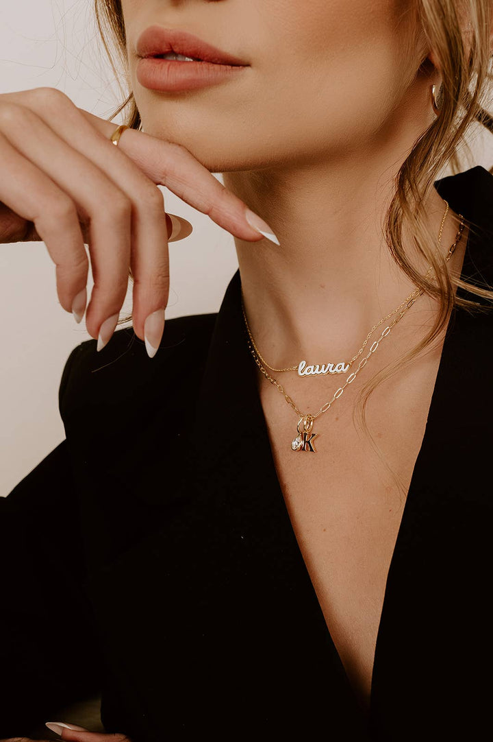 Mini Paperclip Chain Necklace