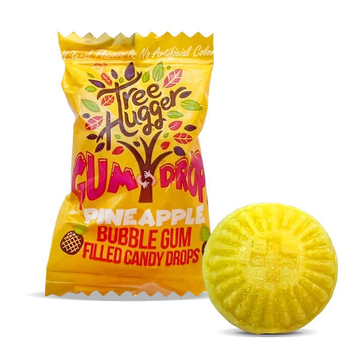 Tree Hugger Bubble Gum Filled Candy Drops 25 CT BAG