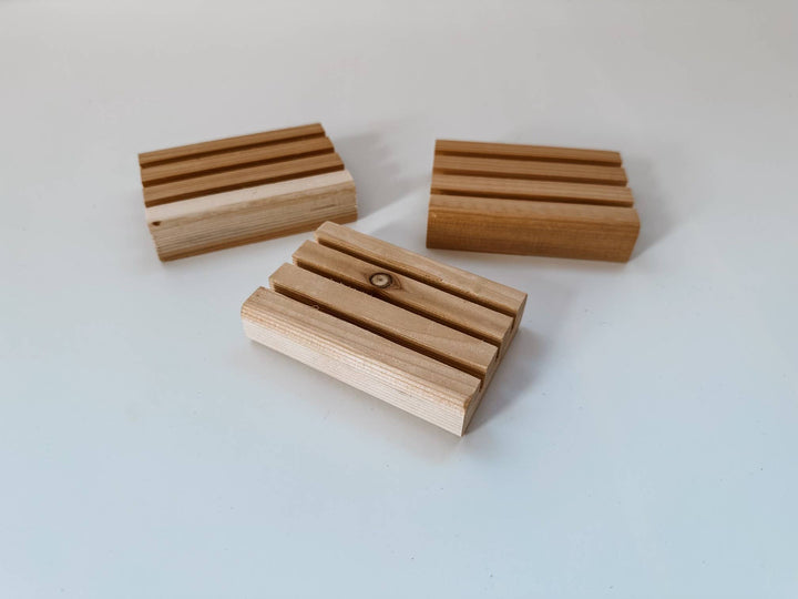 Cedar soap dish I Soap saver I Cedar wood soap saver