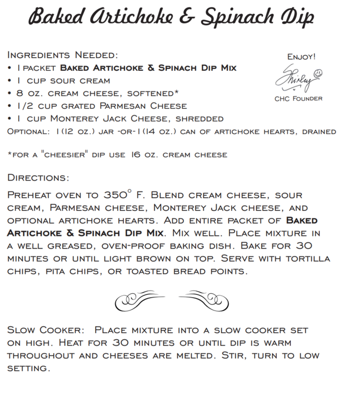 Artisan Kitchen Baked Artichoke & Spinach Dip Mix