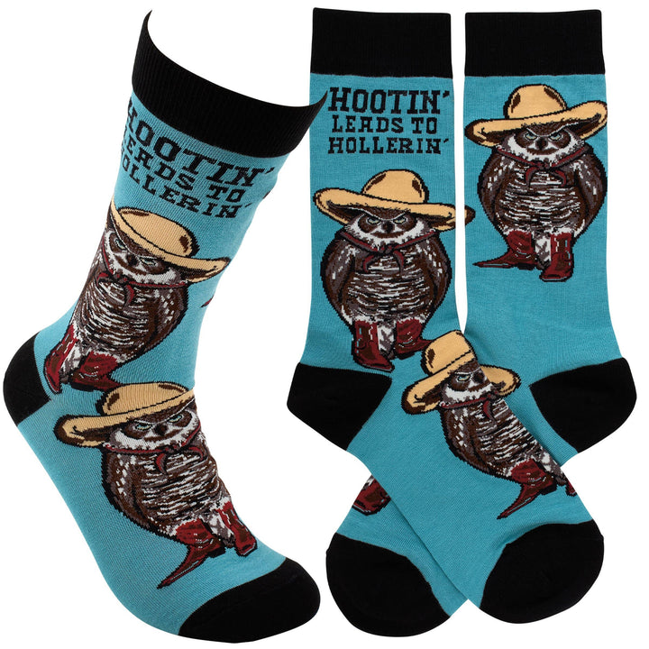 Hootin' Leads To Hollerin' Socks