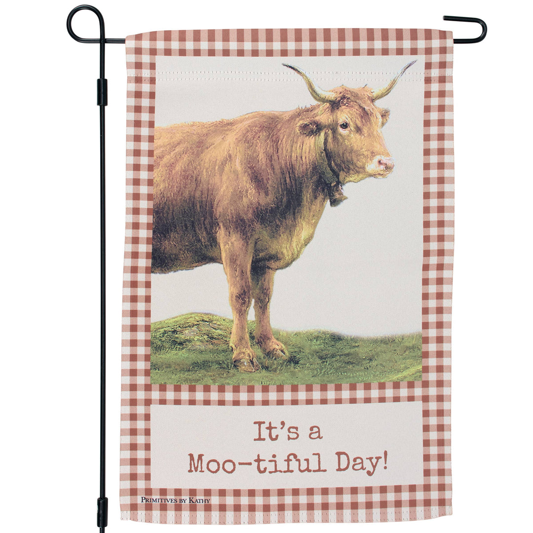 It's A Mootiful Day Garden Flag