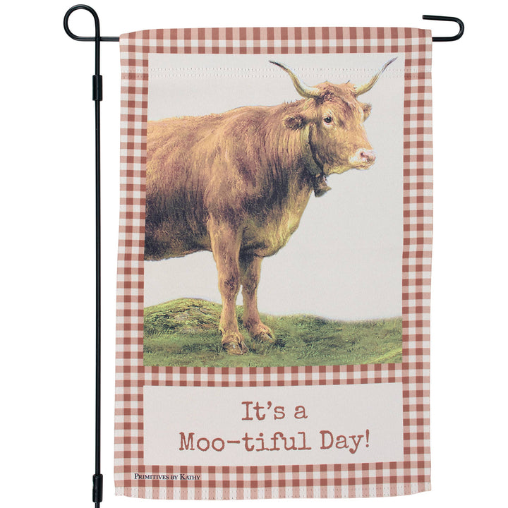 It's A Mootiful Day Garden Flag