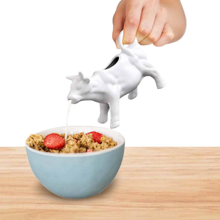 HIC Kitchen Cow Creamer With Handle, 6oz