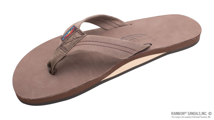 Womens Single Layer Arch Support Premier Leather with 1" Strap