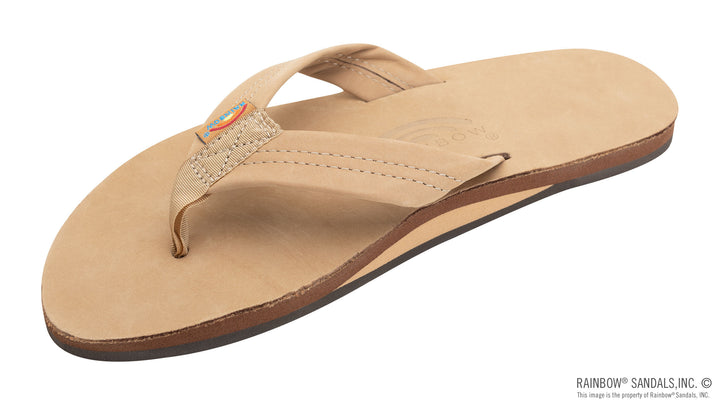 Womens Single Layer Arch Support Premier Leather with 1" Strap
