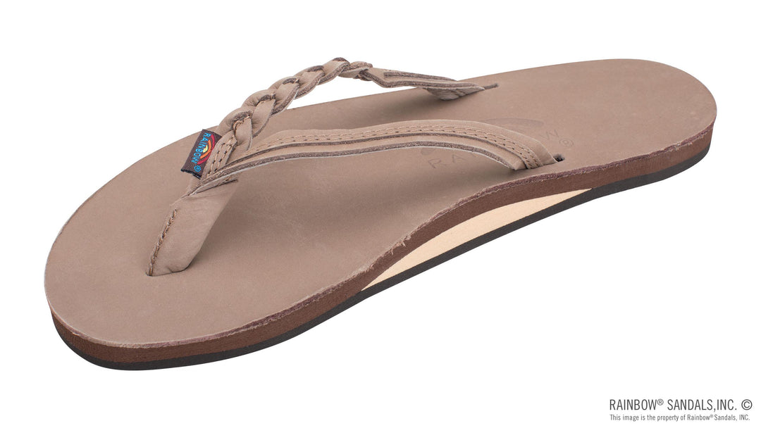 DK BROWN Rainbow Flirty Braided Flip Flop