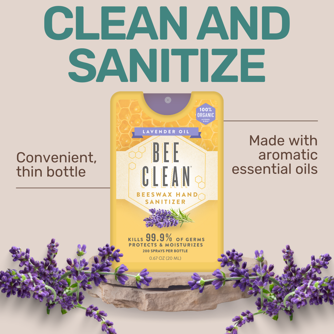 Bee Clean Organic Beeswax Hand Sanitizer - Mini Case