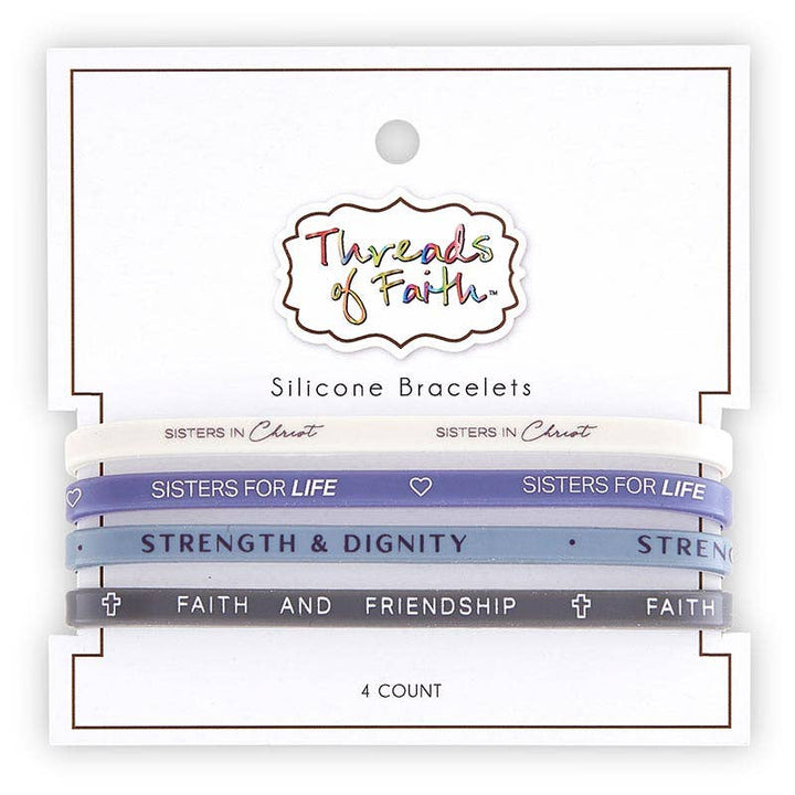 Silicone Bracelet - Sisters In Christ - 4pc