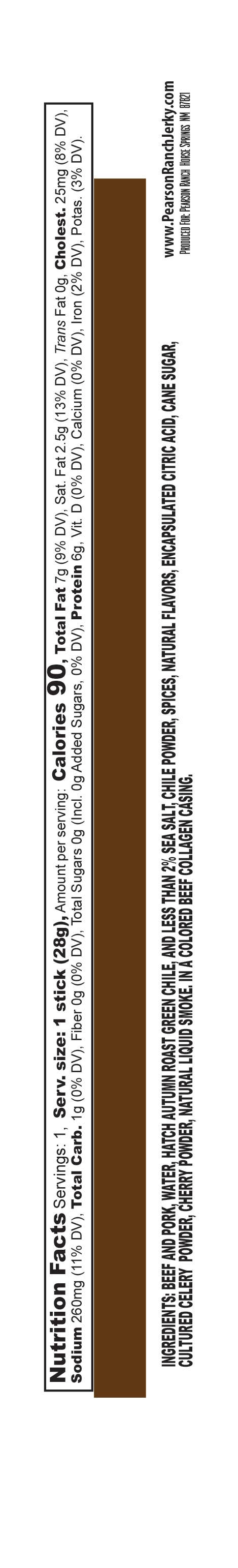 Autumn Blend Chile Beef & Pork Snack Sticks