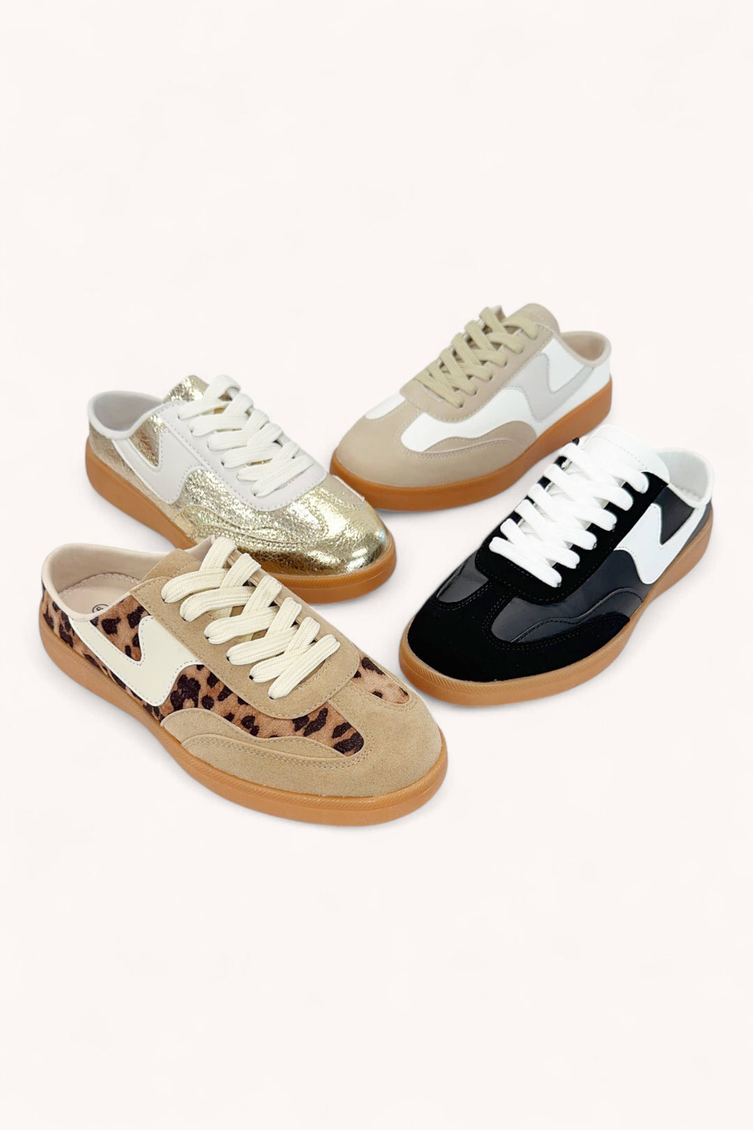 SWOOSH DESIGN SLIP-ON MULE SNEAKERS
