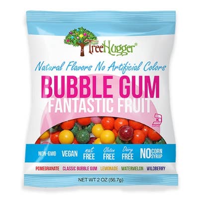 Tree Hugger Bubble Gum Fantastic Fruit 12 x 2oz Bags/Display