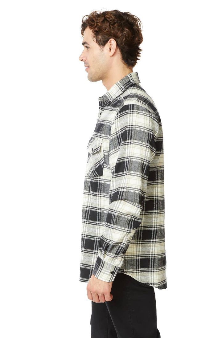 Grey Men's Super Soft Long Sleeve Flannel Shirts