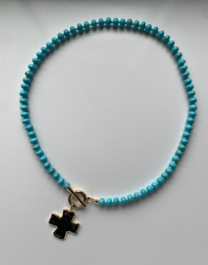 Hammered Cross Charm