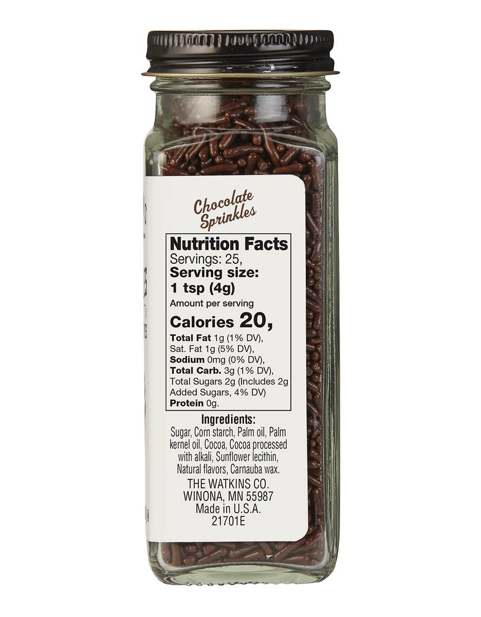 Chocolate Decorating Sprinkles 3.5 oz