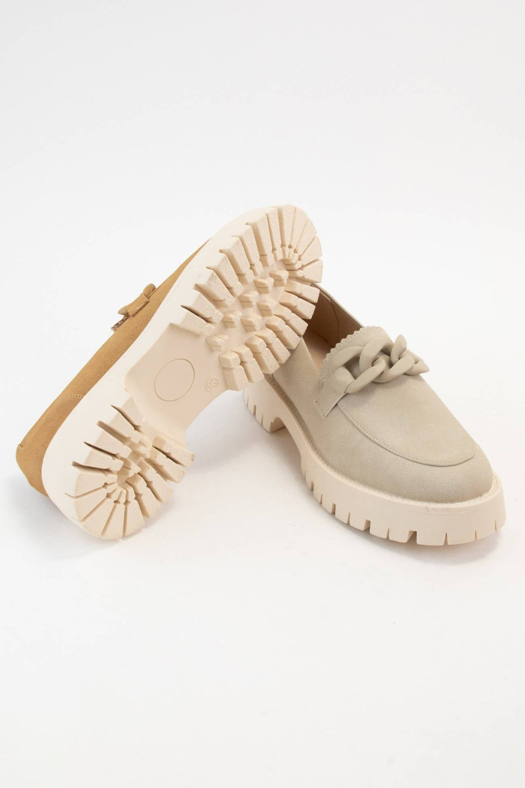 MADISON Chunky Chain Lug Sole Loafers