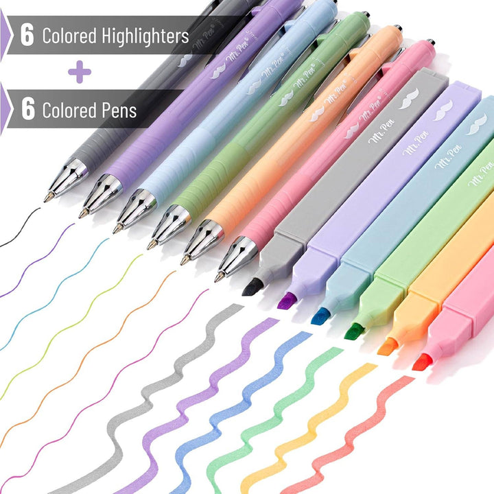 Mr. Pen No Bleed Aesthetic Highlighters & Pens
