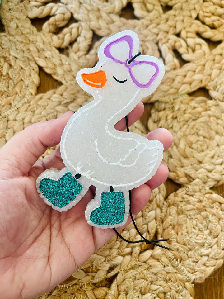 Goose with Boots Car Freshie 