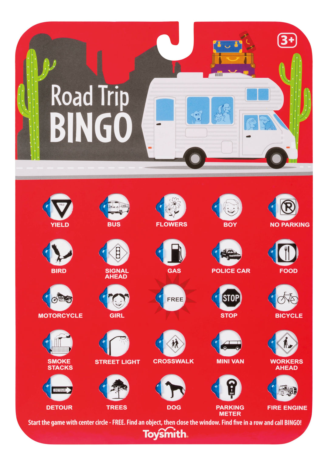 On the Way Games Road Trip Bingo, Travel Game