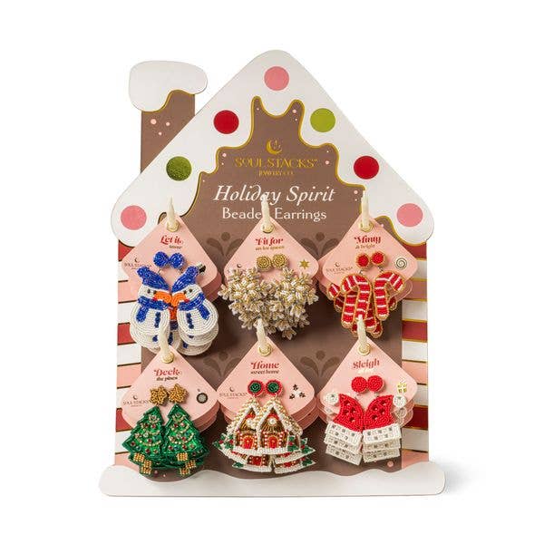 Soul Stacks Holiday Spirit Beaded Earrings