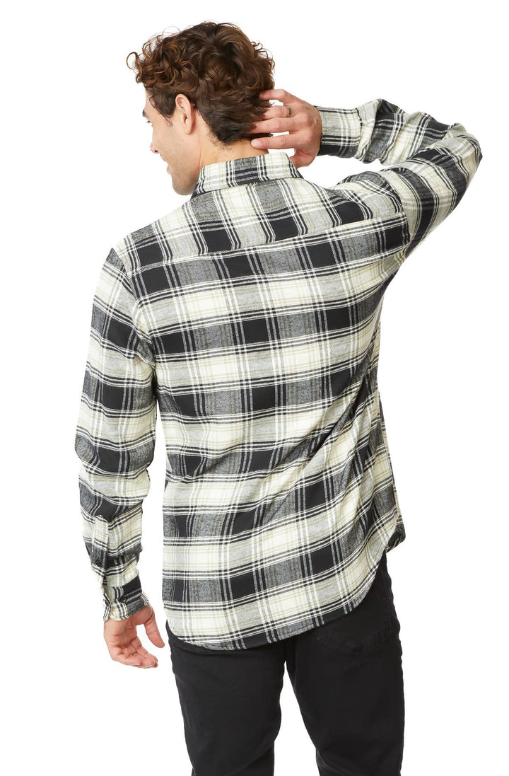 Grey Men's Super Soft Long Sleeve Flannel Shirts
