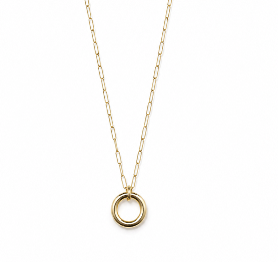 Mini Paperclip Charm Necklace