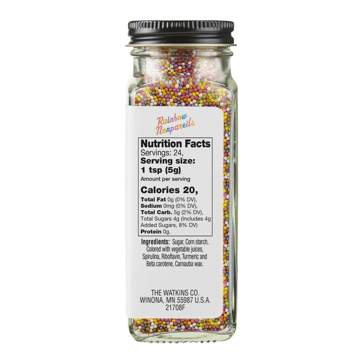 Rainbow Decorating Nonpareils, 4.2 oz