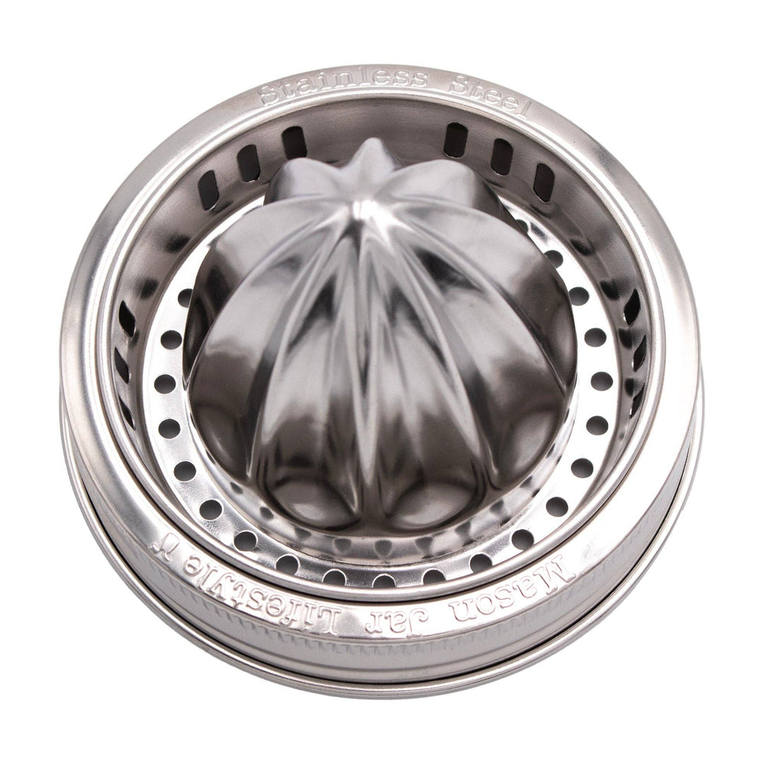 Stainless Steel Juicing Lid for Wide Mouth Mason Jars