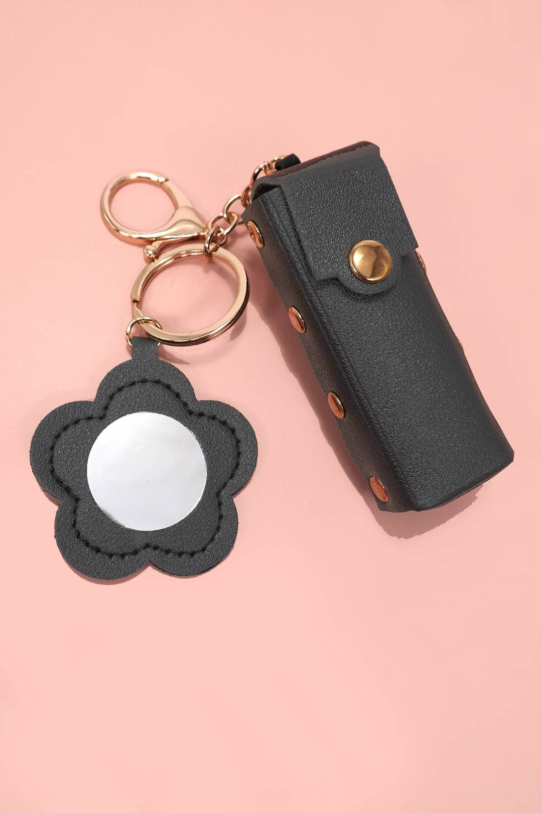 VEGAN LEATHER LIP BAG CHARM KEYCHAINS