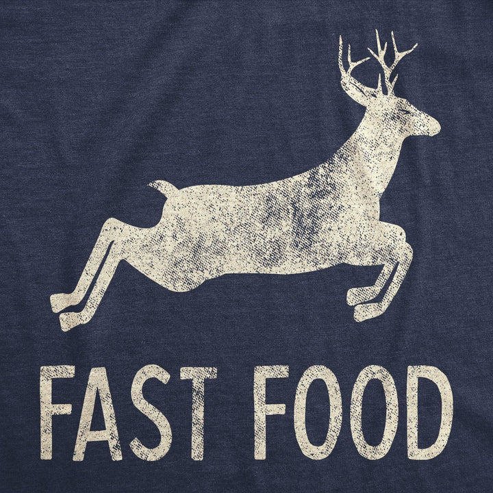 Fast Food Deer Mens Funny Hunting T shirt Hunting Graphic