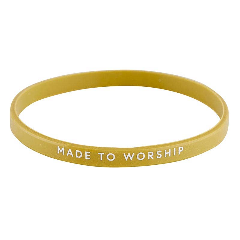 Silicone Bracelet - Made to Worship - 4pc