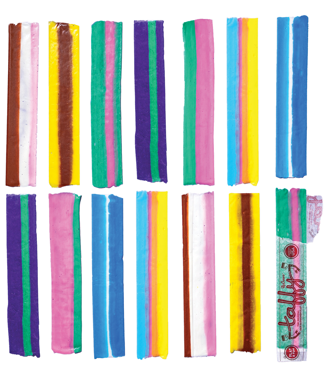 Hand-Pulled Flat Taffy - Flavor Asst - 144 Pc POP Display