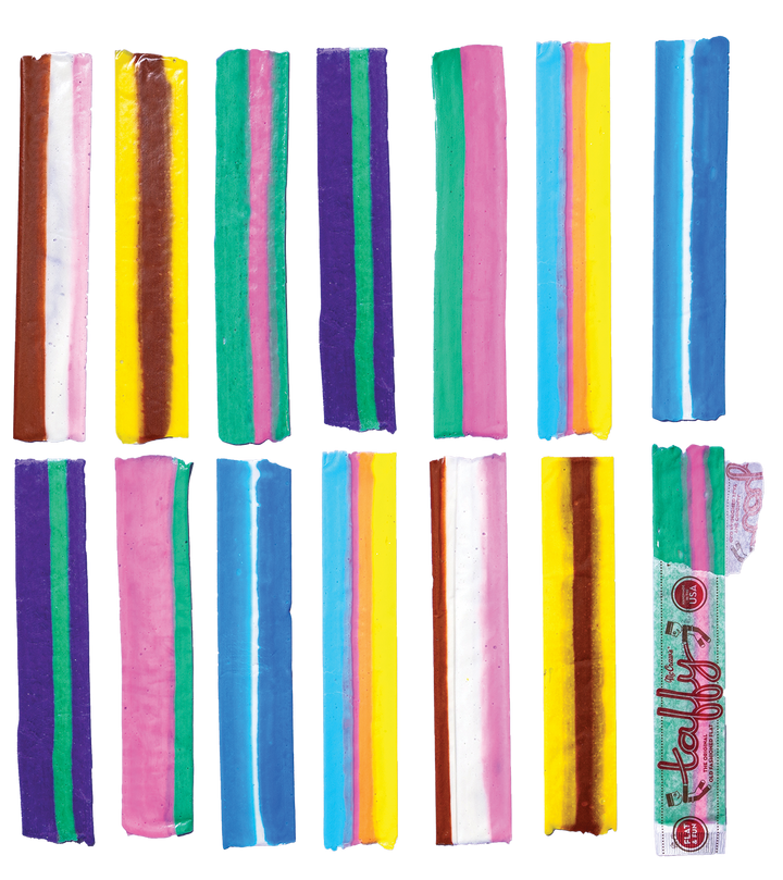 Hand-Pulled Flat Taffy - Flavor Asst - 144 Pc POP Display