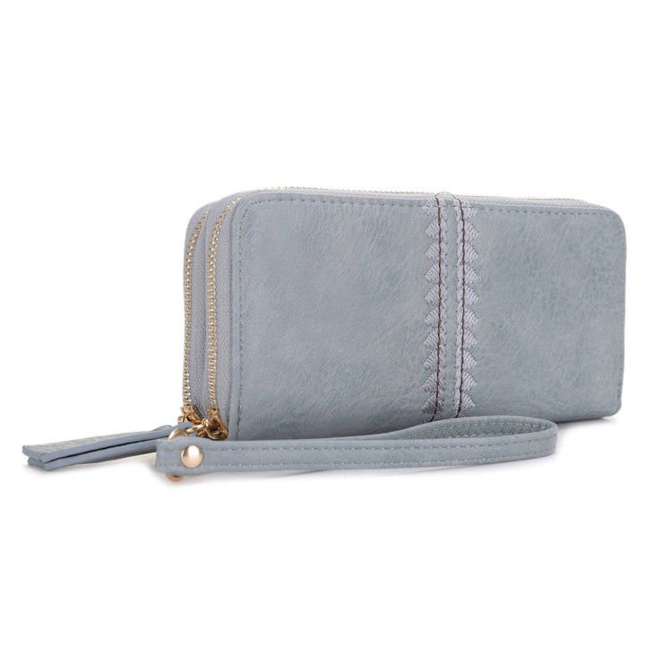 Sherrie Double Zipper Wallet